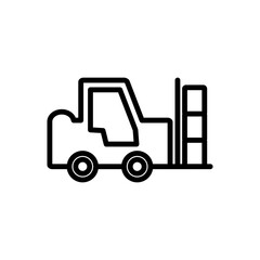 Forklift Icon Design Vector Template Illustration