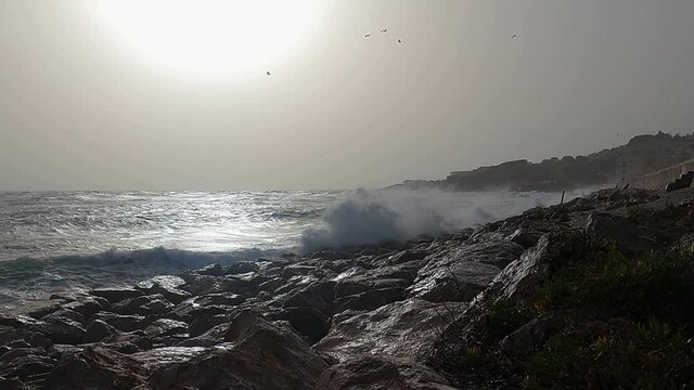 S&egrave;te - Le M&ocirc;le (arri&egrave;re plan th&eacute;&acirc;tre de la mer) - Plan fixe
