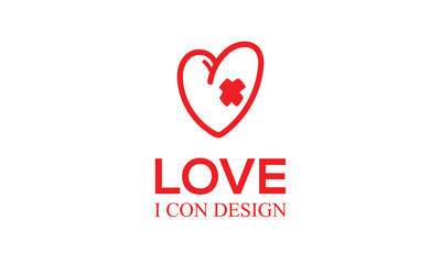 Heart Icon Vector. Vector image of a flat, linear heart icon. Perfect Love symbol. Flat style for graphic and web design. Flat simple grey symbol on white background with shadow.
