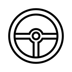 Fototapeta premium Steering Wheel Icon Design Vector Template Illustration