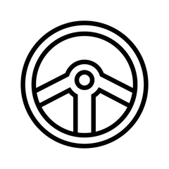 Fototapeta premium Steering Wheel Icon Design Vector Template Illustration