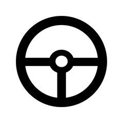 Fototapeta premium Steering Wheel Icon Design Vector Template Illustration