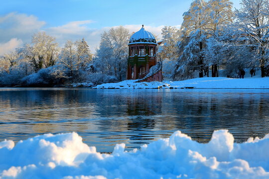 Seepark im Winter
