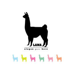 lama
animal
logo
silüet
silhouette
black
vector

