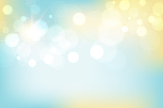 abstract soft blue and yellow blurred gradient background, vector illustration