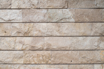New white stone wall  closeup