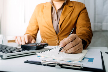 Searching Browsing Internet Data Information with blank search bar.businessman working with smart...