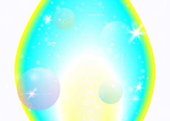 Obraz premium Holographic background with vibrant rainbow gradients. Dynamic fluid. Cosmos hologram.