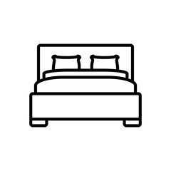 Bed Icon Design Vector Template Illustration