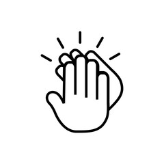 Obraz premium Applause icon Design Vector Template Illustration