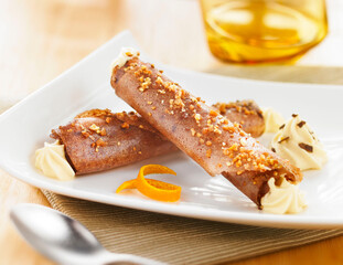 cigarette craquant chocolat  finger