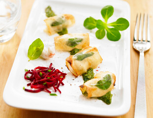 croustillant de langoustine