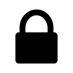 A padlock isolated against a white background