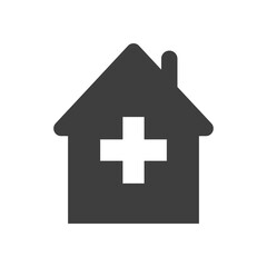 Obraz premium vector image of hospital symbol on white background