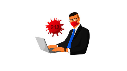 COVID-19 Coronavirus protection and quarantine or business risk prevention from novel virus outbreak concept.