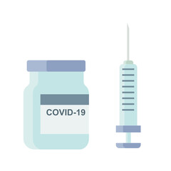 Medical illustration coronavirus covid-19 antivirus vaccine