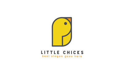 Chick logo design template