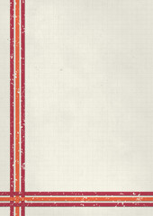 A retro 1970's or 1980's light graphic background design for use as a product, poster or flyer background with orange and red stripes with corner design and copy space