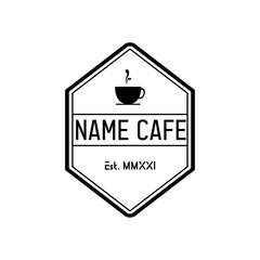 An attractive vintage cafe logo design for your company or restaurant