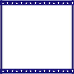 Patriotic border divider american usa flag.