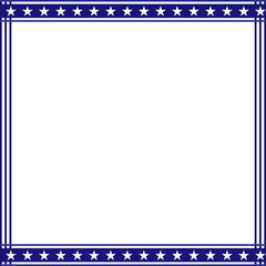 Patriotic border divider american usa flag.