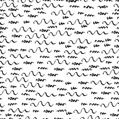 Abstract scribble Hand drawn scrawl sketch Chaos doodle seamless pattern