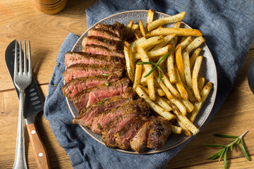 Homemade Rosemary Steak and French Fries