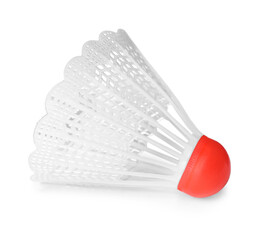 Badminton shuttlecock isolated on white. Sport equipment