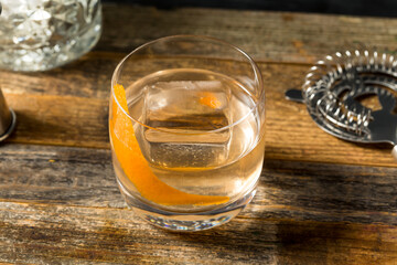 Boozy Moonshine Old Fashioned Cocktail