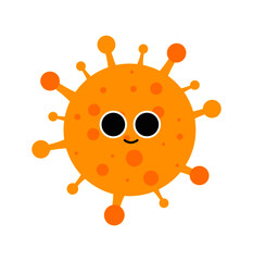 Coronavirus illustration. Cute vector of coronavirus.