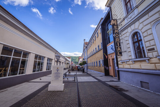 Sighetu Marmatiei, Romania - July 11, 2019: Memorial Museum in Sighetu Marmatiei town