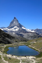 Matterhorn mountain and Riffelsee