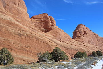 Fototapeta premium Arches National Park, Utah, in winter 