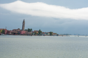Obraz premium discovery of the city of Venice, Burano and its small canals and romantic alleys