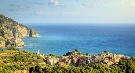 Village of Corniglia in Cinque Terre