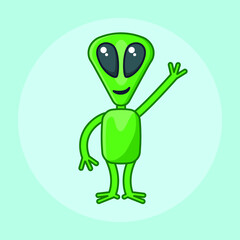Cartoon character alien