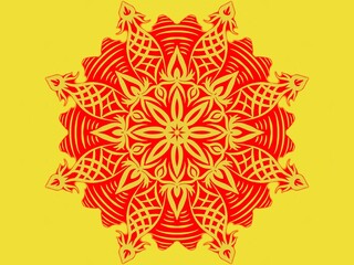 background with flowers. Digital art illustration