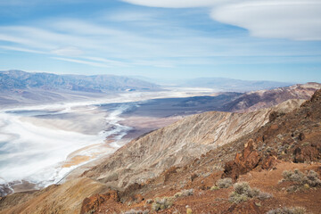 Wide view of Death Valley National Park, California