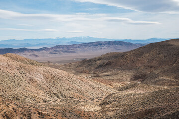 Sunny view of Death Valley, California