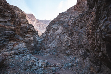 rocky canyon in Death Valley, California