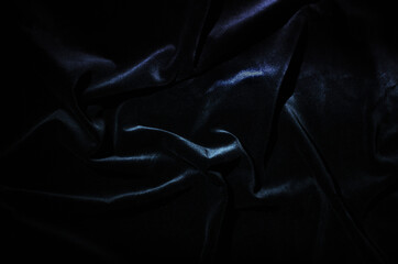 black velvet background in low key. Top view