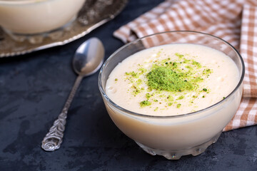 Traditional delicious Turkish Desserts; Keskul