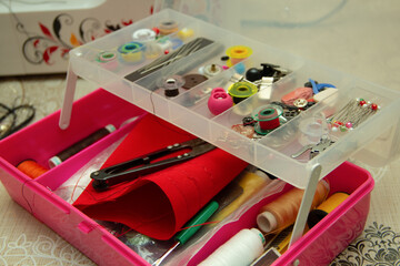 set of tools for sewing