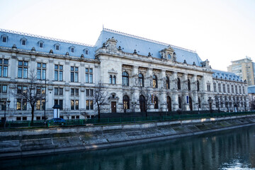 Fototapeta na wymiar Court of Appeal of Bucharest (Curtea de Apel Bucuresti) or the Palace of Justice, Bucharest, Romania.