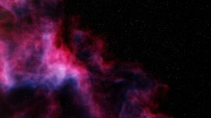 Space background with nebula and stars, nebula in deep space, abstract colorful background 3d render