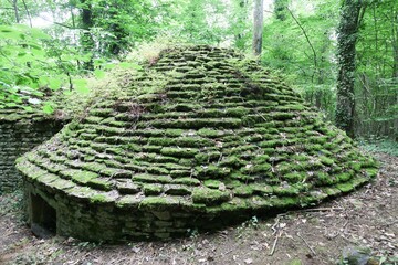 Old ice house building in Beaujolais, France