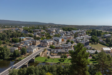 Fototapeta na wymiar View of Puebla de Sanabria, Castilla y Leon, Spain.