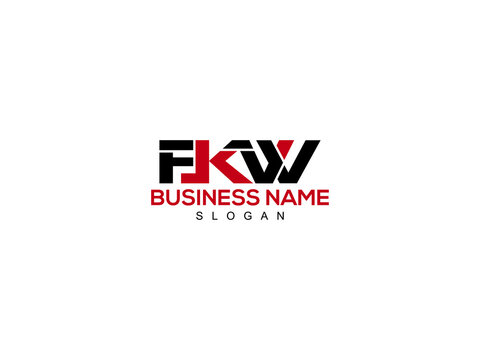 Letter FKW Logo Icon Design For New Business