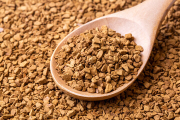 instant coffee grains isolated 