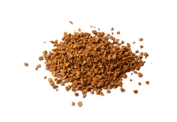 instant coffee grains isolated 